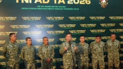 Kasad Pimpin Rapim TNI AD 2026, Tekankan Profesionalisme dan Dukungan pada Program Nasional