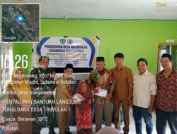 Baru Sepekan Menjabat, Plt Kades Majannang Langsung Salurkan BLT Dana Desa