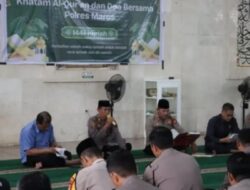 Isi Ramadan, Polres Maros Gelar Khatam Al-Qur’an di Masjid Agung Maros