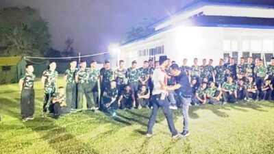 Prajurit Brigif TP 45/Sai Bhumi Lestarikan Budaya Lampung Melalui Latihan Pencak Silat Sekinci Kinci