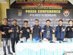 Polresta Kendari Ungkap Sejumlah Kasus Menonjol dalam Konferensi Pers