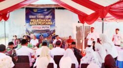 Bupati Maros Chaidir Syam Letakkan Batu Pertama, Kampung Nelayan Merah Putih Di Desa Borimasunggu