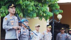 Kapolres Maros AKBP Devi Sujana Tekankan Integritas dan Profesionalisme Saat Pimpin Apel Perdana